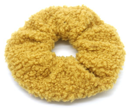 Scrunchie Haarwokkel teddy oker geel