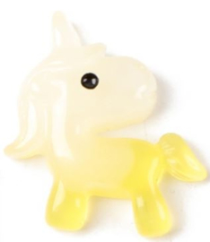 Flatback unicorn geel