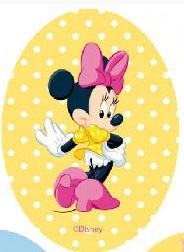 Mickey & Minnie Mouse applicaties opstrijkbaar  blokje roze