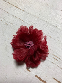 Vintage bloem rood 5cm