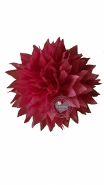 Bloem stof roze 9.5 cm.