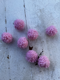 Pompom wollig dusty pink