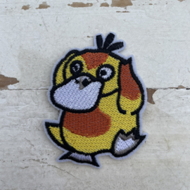 Strijkapplicatie pokemon psyduck 5cm.