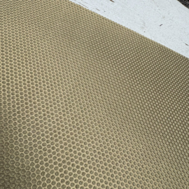 Leer glitter goud puntjes motief