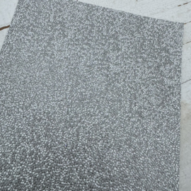 Leer glitter zilver vlekjes motief
