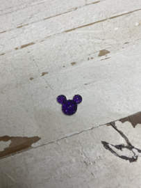 Mickey glitter flatback, diverse kleuren. 1.5x1.5cm.