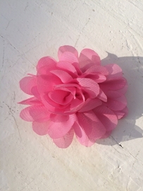 Chiffon bloem roze 7cm.