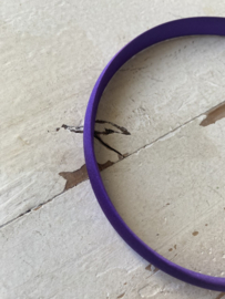 Diadeem satijn paars, 1.5cm.
