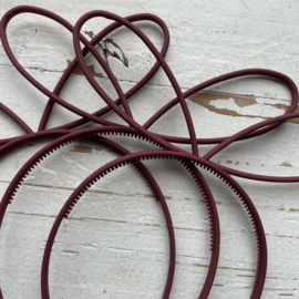 Diadeem haarband strik bordeaux.