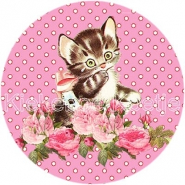 Flatback Kitten roze (k094)