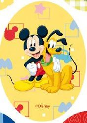Minnie Mouse applicaties opstrijkbaar  polkadot geel