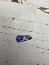 Kniphoes katoen bloemen, diverse kleuren. 3.5cm.