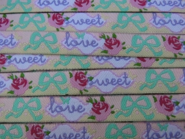 Sweet love roosjes & strikjes pastel