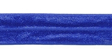 Elastisch biasband royal blue/cobalt blauw  2cm