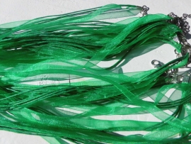 organza ketting groen