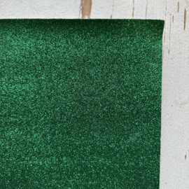 Glitter Leer groen 20x30cm.