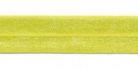 Elastisch biasband neon geel  (haarband) 2 cm