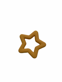Flatback kraal ster geel-goud