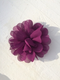 Chiffon bloem fuchsia/paars 7cm.