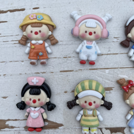 Fimo poppetje diverse soorten 6cm.
