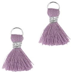 Kwastje Ibiza/bohemian style 2cm  violet