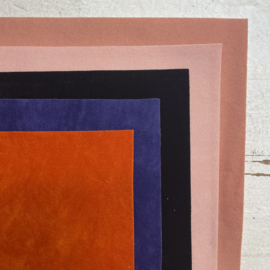 Leer fluweel diverse kleuren