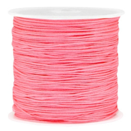 Macramé draad super pink 0.8mm