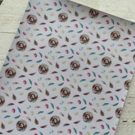 Leer veren nestje ei