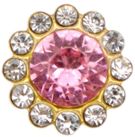 Rhinestone rood 1.2cm.