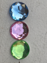 Flatback rhinestone  diamant 2.5 cm kies jou kleur (3)
