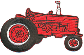 Opstrijk applicatie tractor rood