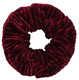 Scrunchie Haarwokkel grijs metallic