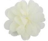 Chiffon bloem off white 5.5cm.