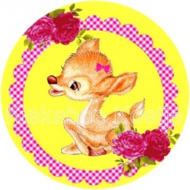 Flatback baby deer geel (k219)