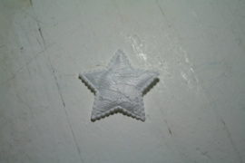 Kanten ster wit 4cm.