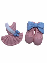 Balletschoentjes roze flatback