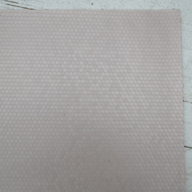 Leer hexagon motief licht roze