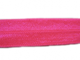 Elastisch biasband shocking pink (haarband) 1,5cm