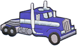 Opstrijk applicatie Amerikaanse truck blauw