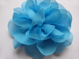 Bloem chiffon aqua 10cm.