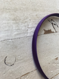 Diadeem satijn paars, 1cm