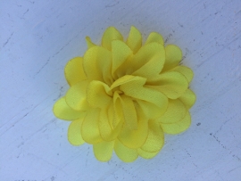 Chiffon bloem geel 5.5cm.