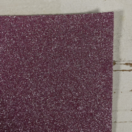 Glitter leer licht roze, zilver rose en lila zilver