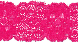 Elastisch kant (haarbandjes) fuchsia 5 cm