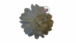 Bloemen chiffon Off white/cream 6.5cm.