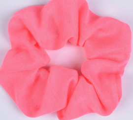 Scrunchies Haarwokkel neon roze