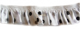 Ruche band wit polka dot