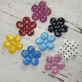 Bloem polkadot PVC 4.7cm. Diverse kleuren.