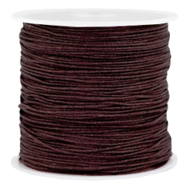 Macramé draad chocolade bruin 0.8mm