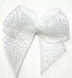 Strikje zwart organza 2.4cm.